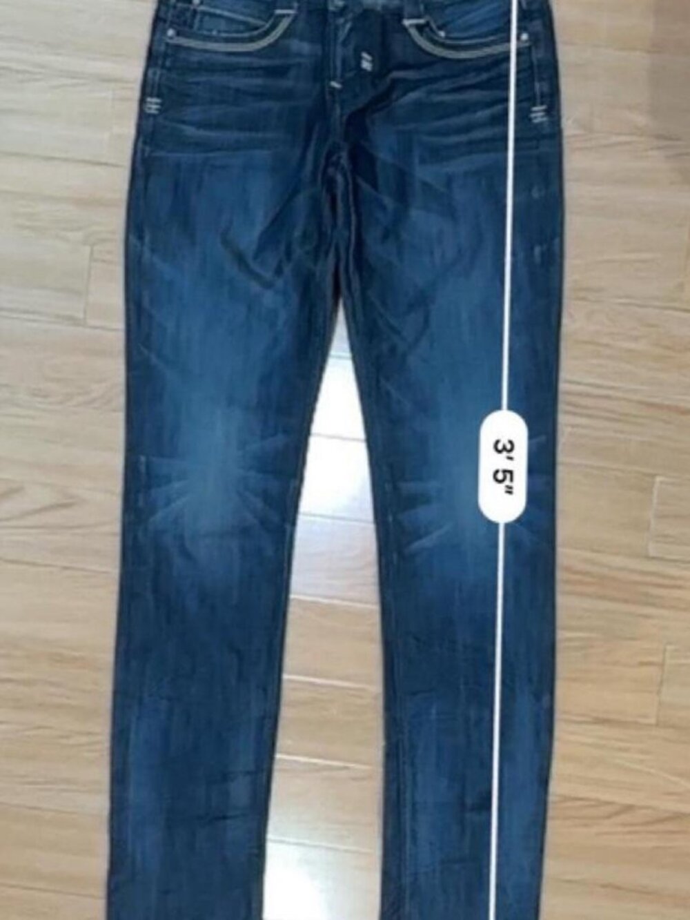 Guess Premium vintage y2k low rise skinny jeans with rhinestone skull